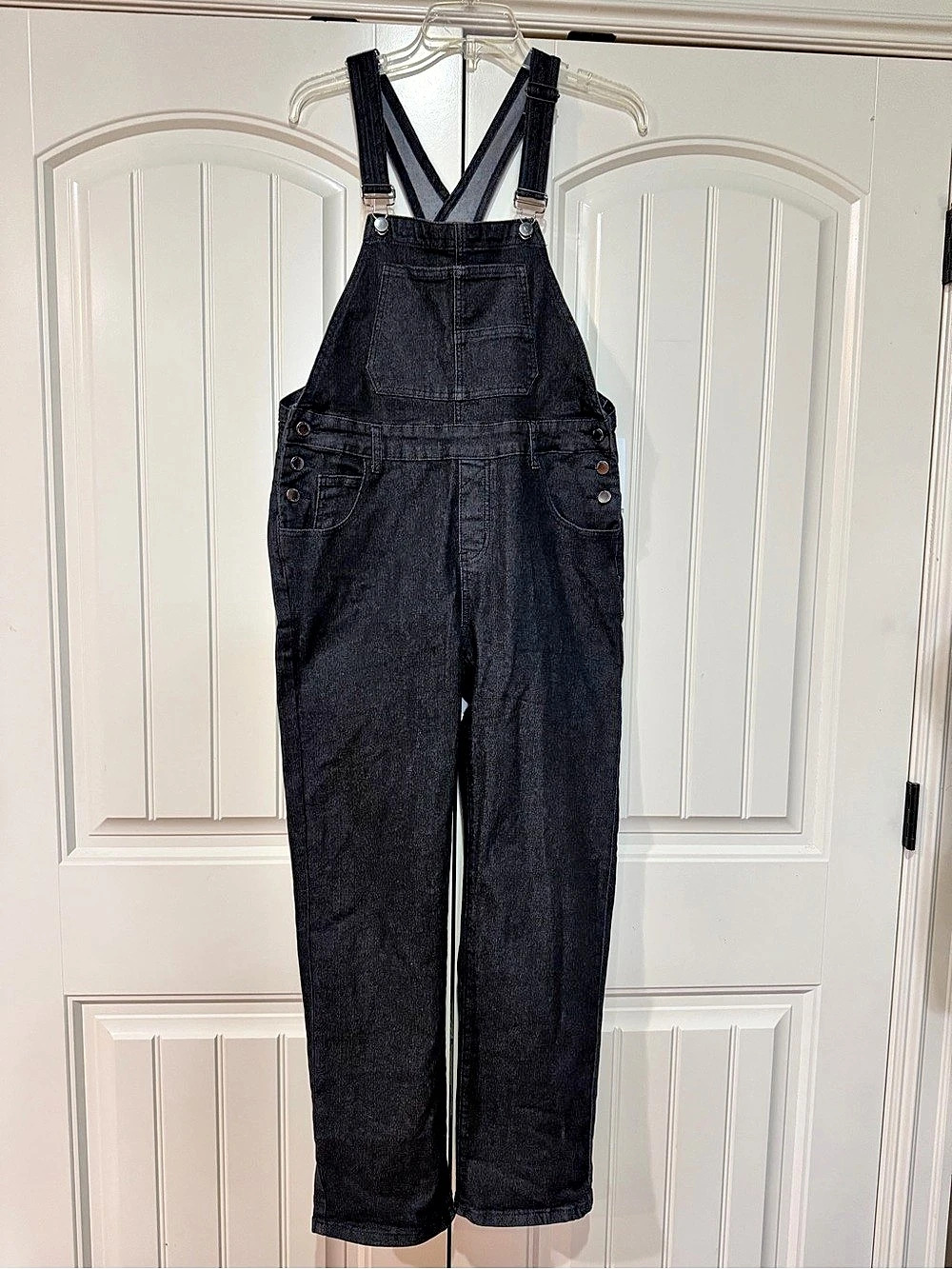 Black Denim Overalls Size Small NWT